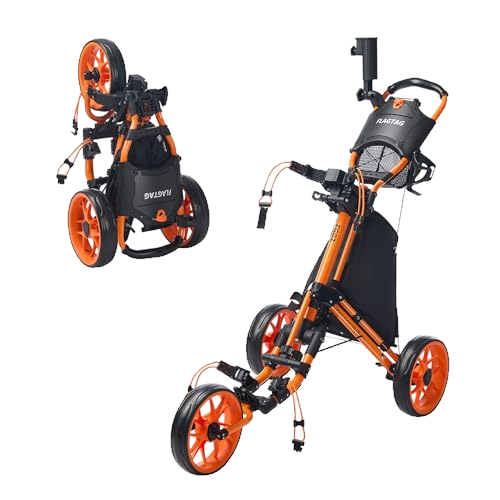 FLAGTAG Golf Push Cart 3 Wheel